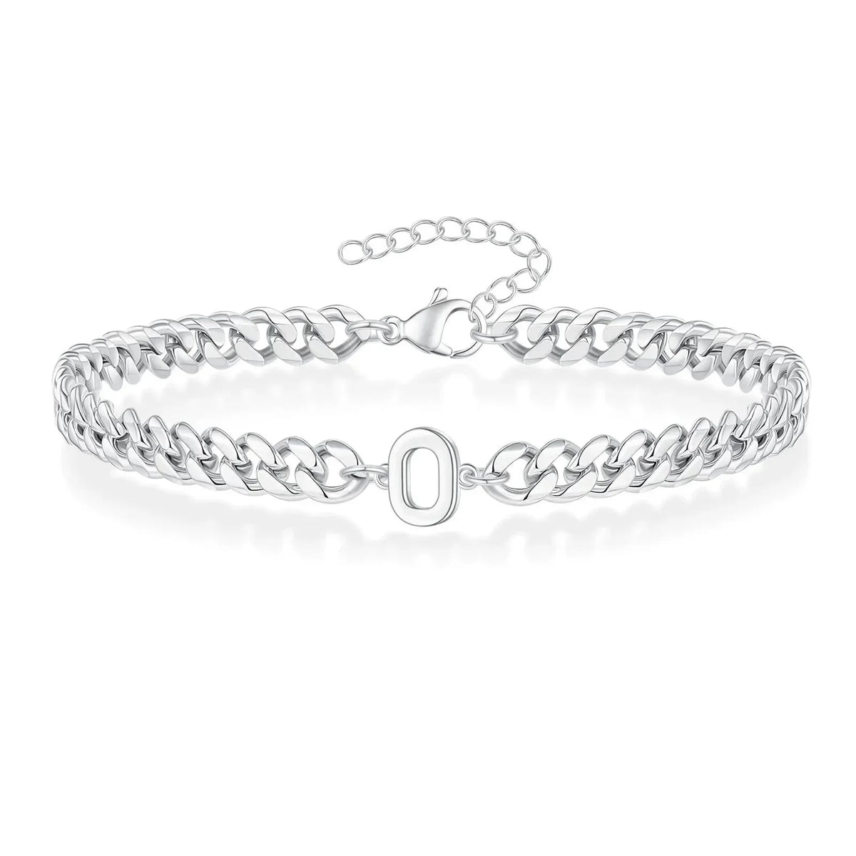 Bracciale Cuban con Iniziale per Coppie