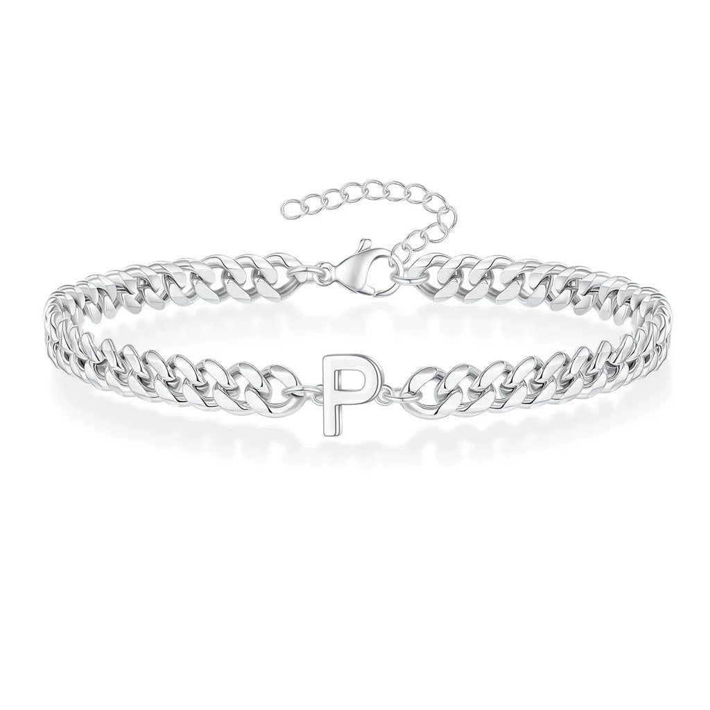 Bracciale Cuban con Iniziale per Coppie