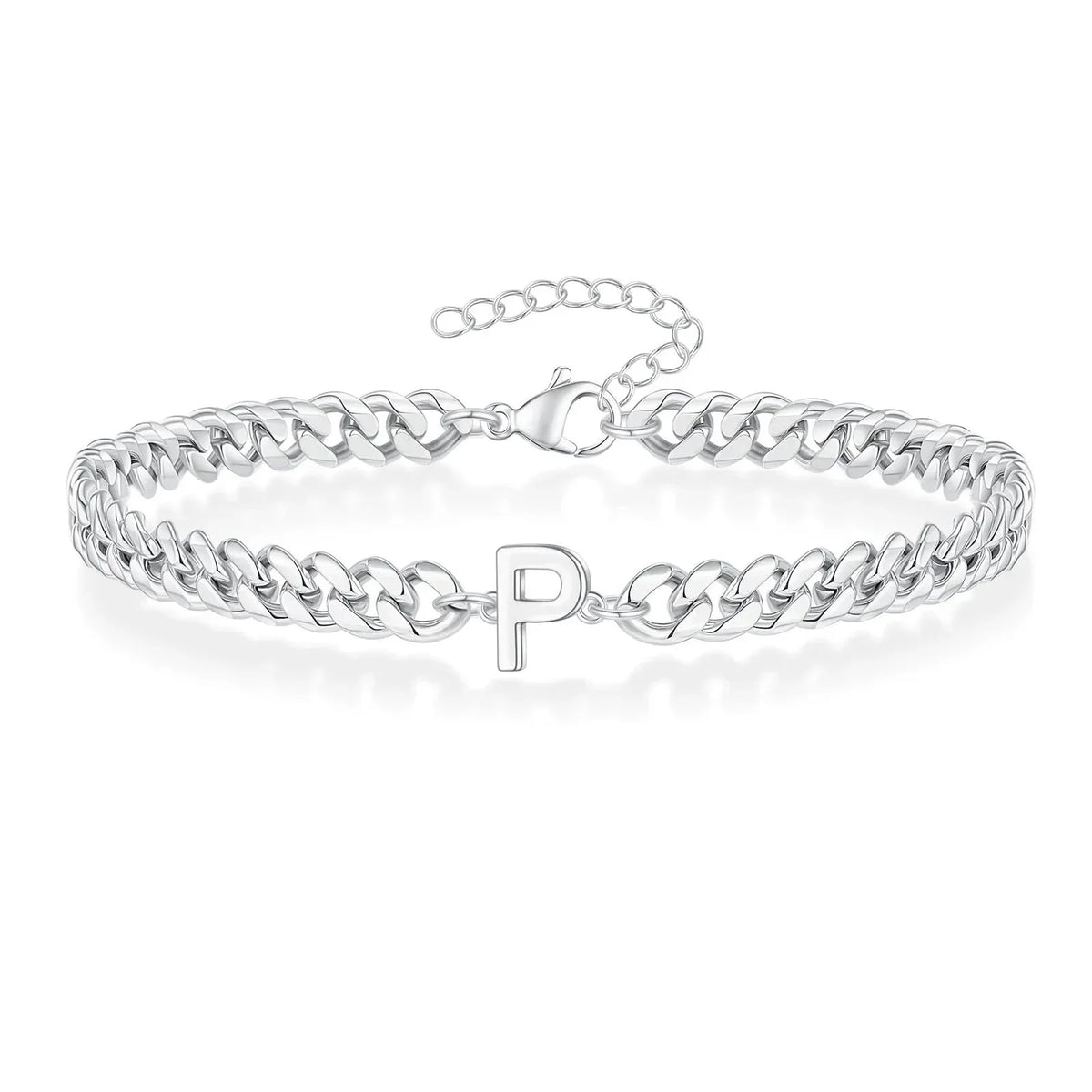Bracciale Cuban con Iniziale per Coppie