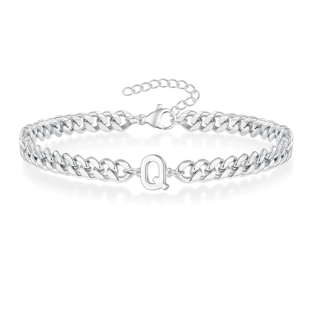 Bracciale Cuban con Iniziale per Coppie