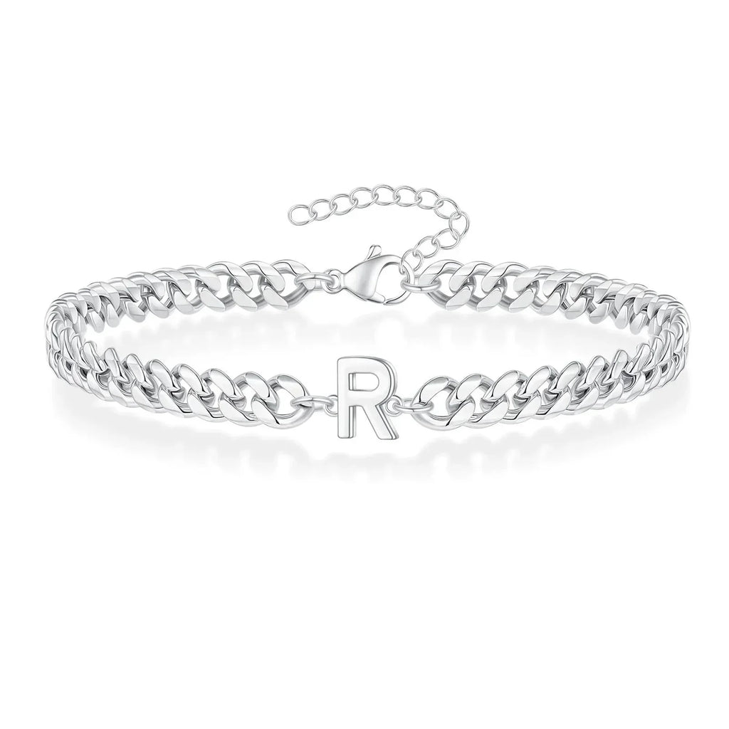 Bracciale Cuban con Iniziale per Coppie