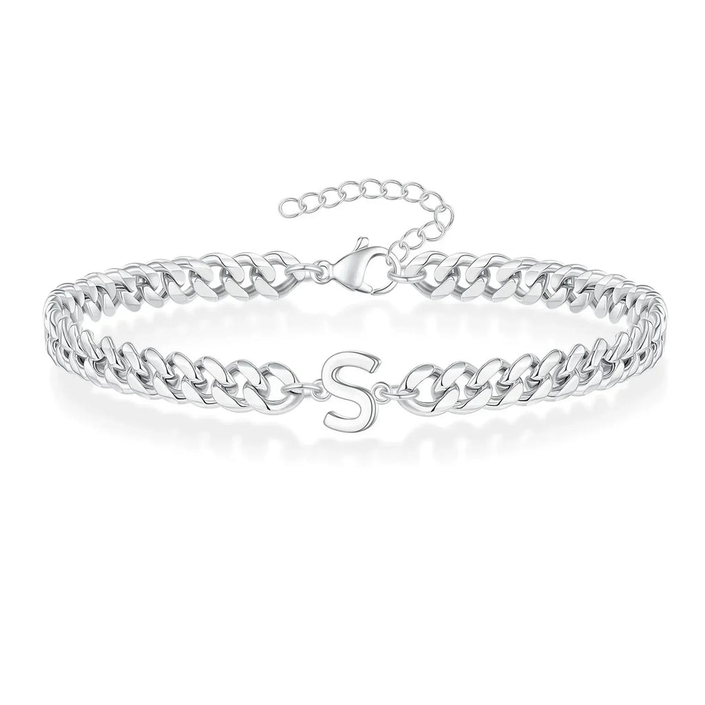 Bracciale Cuban con Iniziale per Coppie