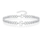Bracciale Cuban con Iniziale per Coppie