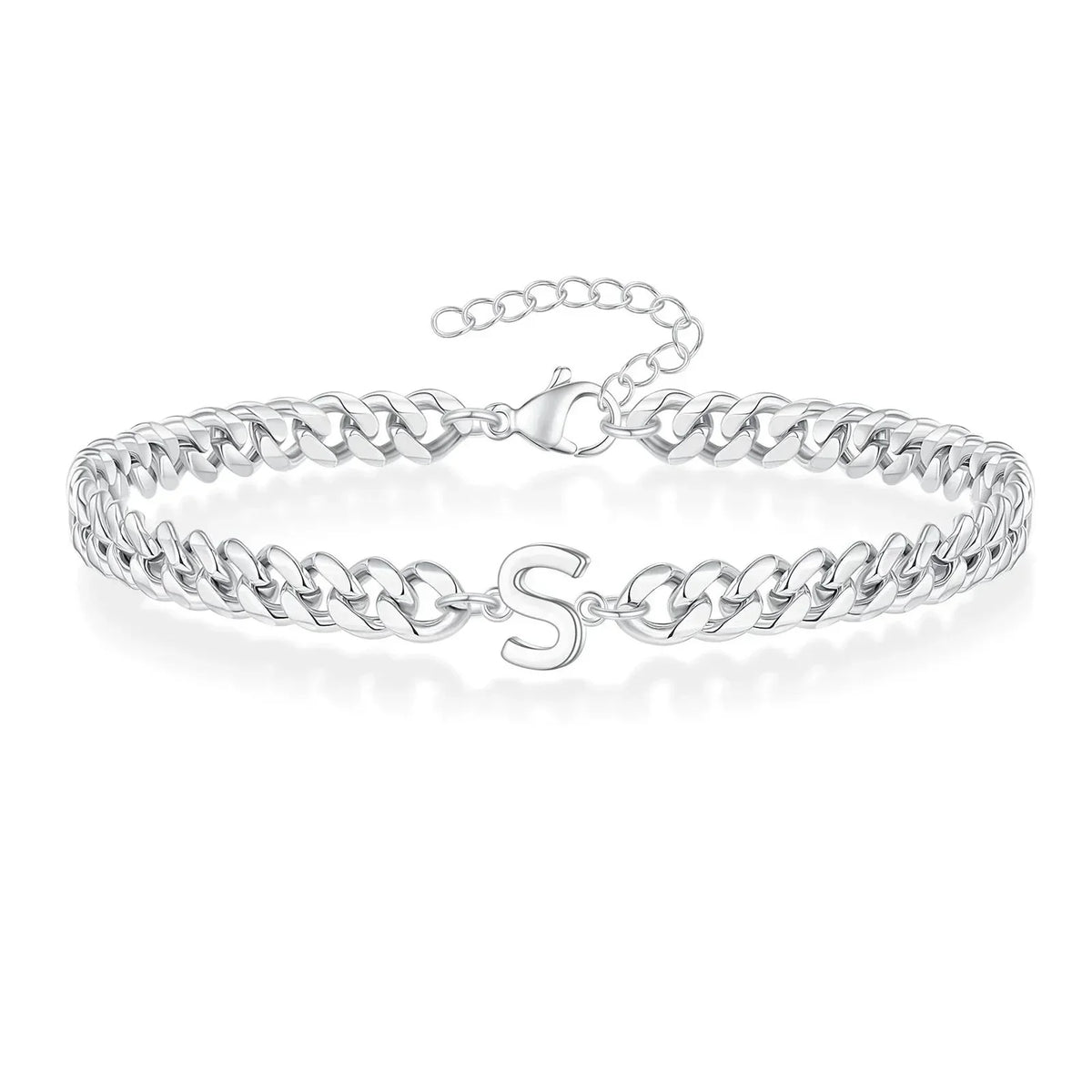 Bracciale Cuban con Iniziale per Coppie