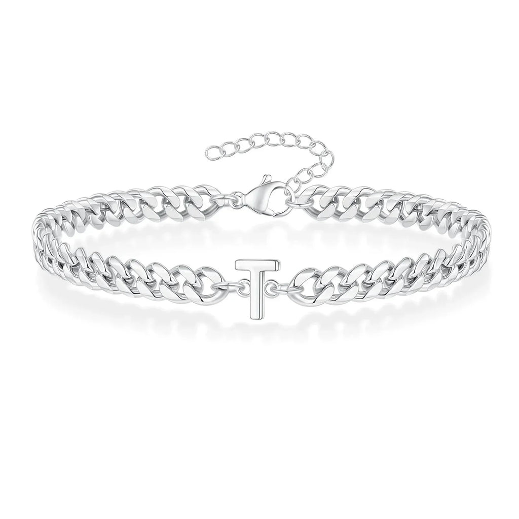 Bracciale Cuban con Iniziale per Coppie