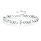 Bracciale Cuban con Iniziale per Coppie