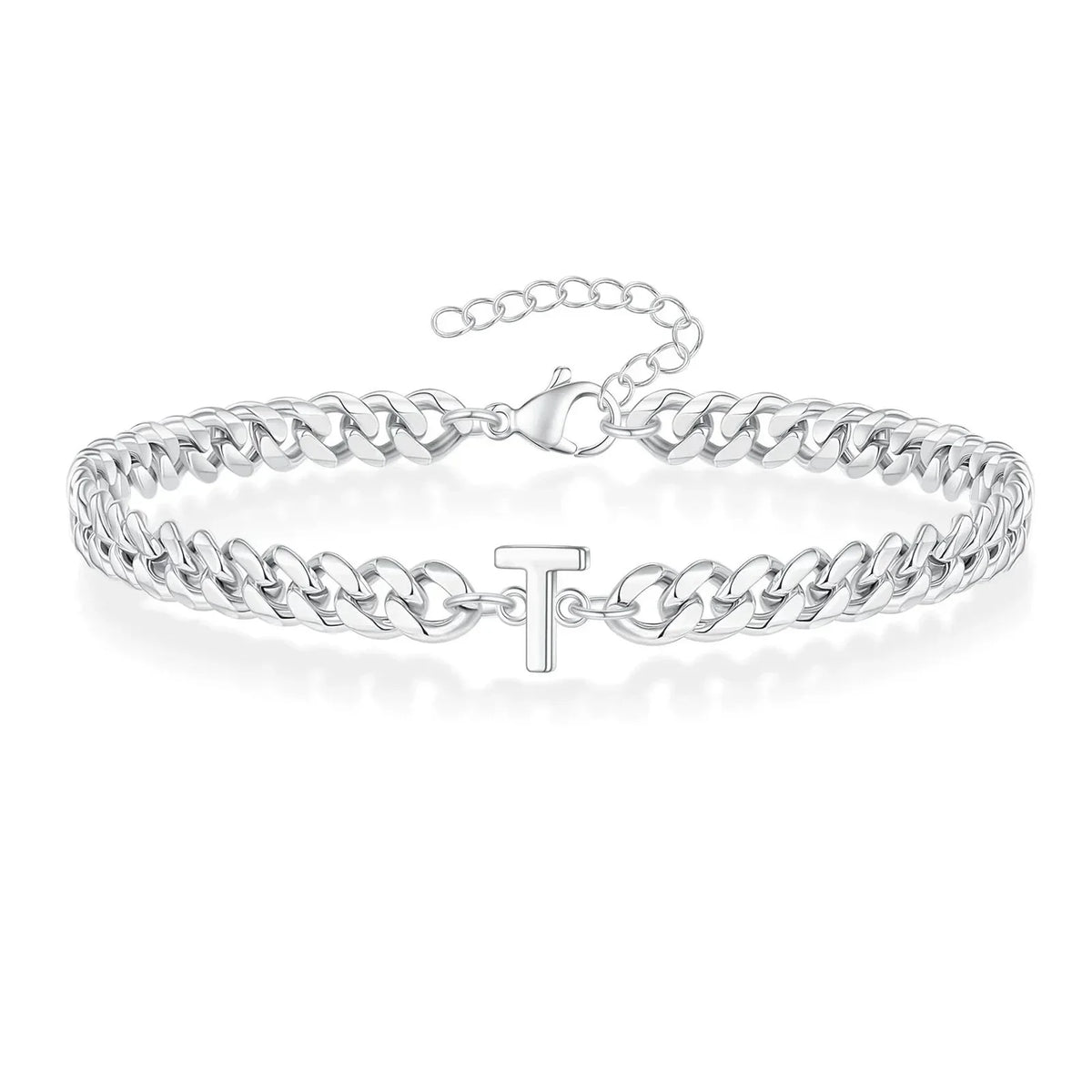 Bracciale Cuban con Iniziale per Coppie