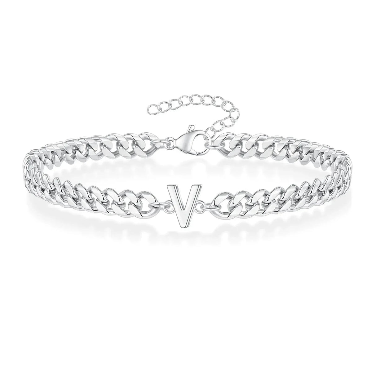 Bracciale Cuban con Iniziale per Coppie