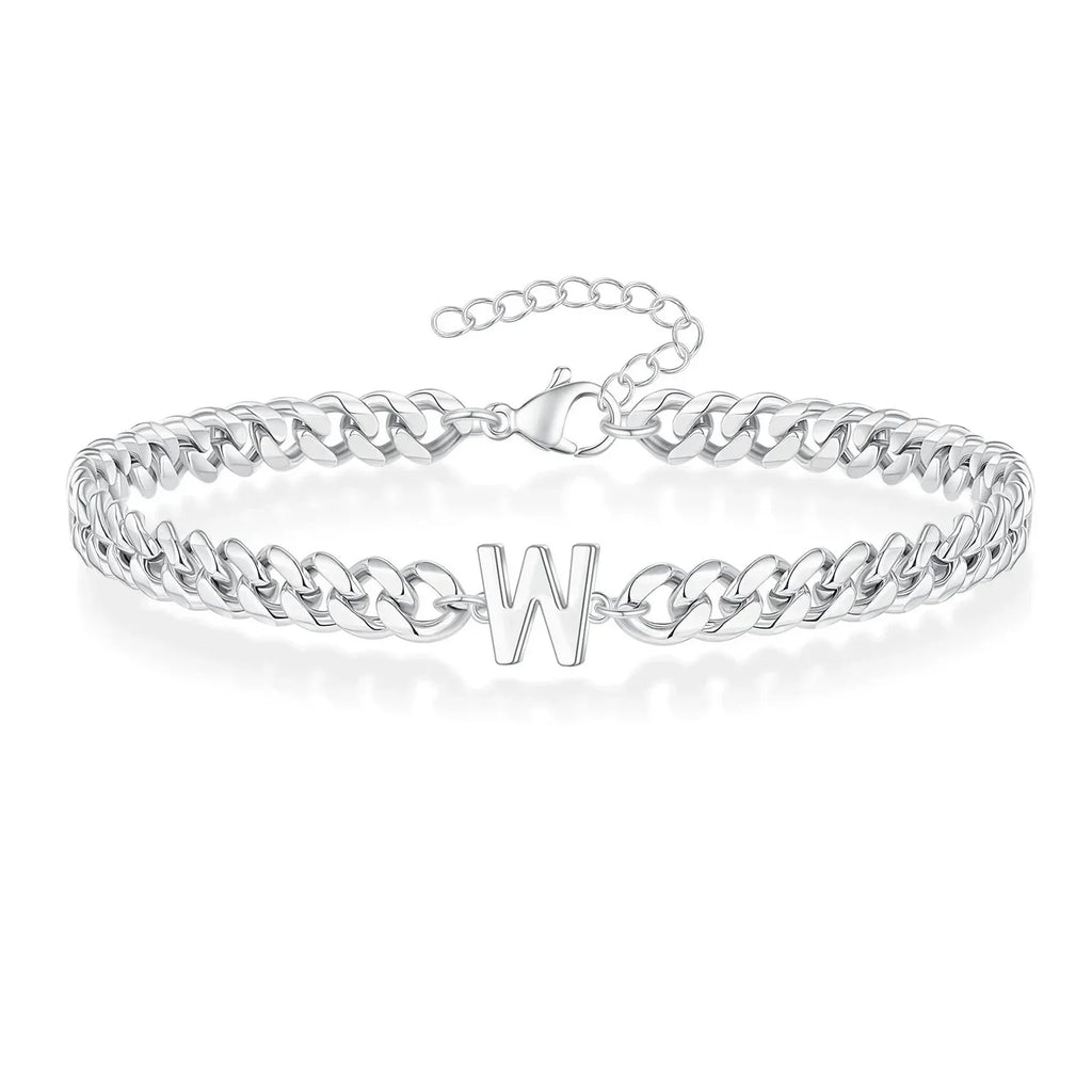 Bracciale Cuban con Iniziale per Coppie