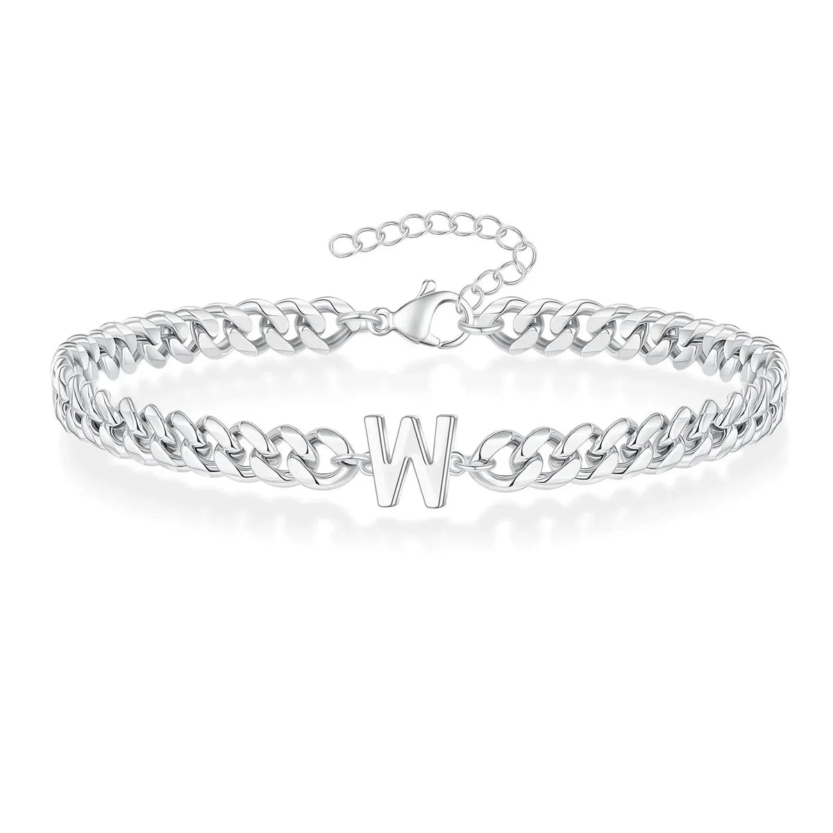 Bracciale Cuban con Iniziale per Coppie