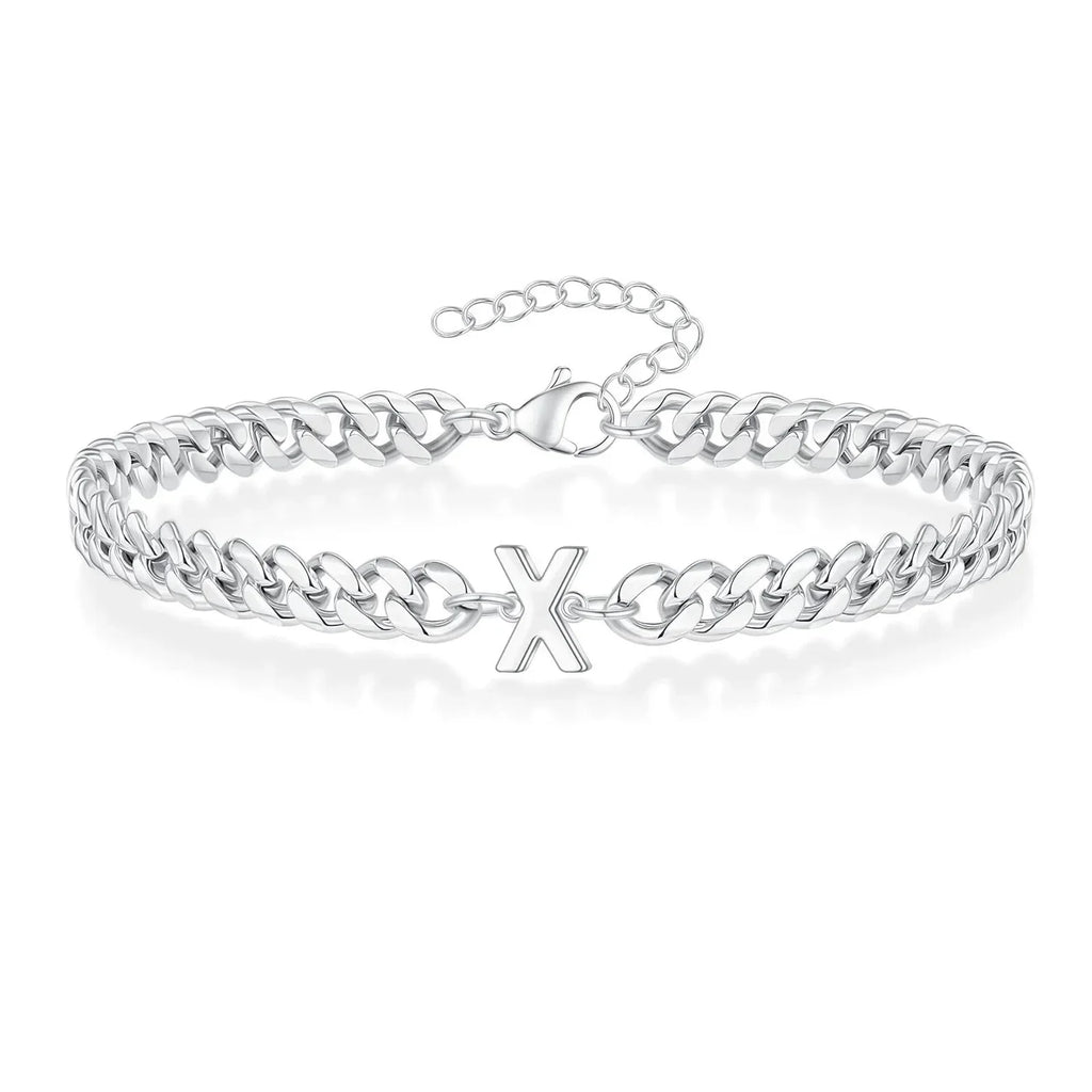 Bracciale Cuban con Iniziale per Coppie