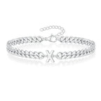 Bracciale Cuban con Iniziale per Coppie