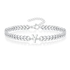 Bracciale Cuban con Iniziale per Coppie