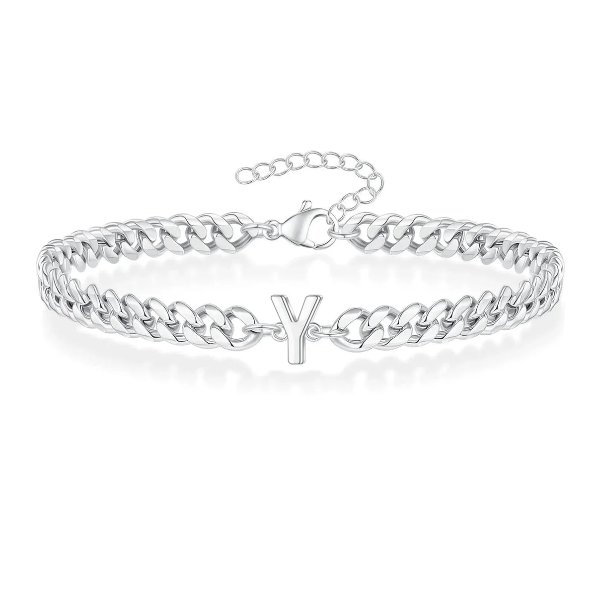 Bracciale Cuban con Iniziale per Coppie