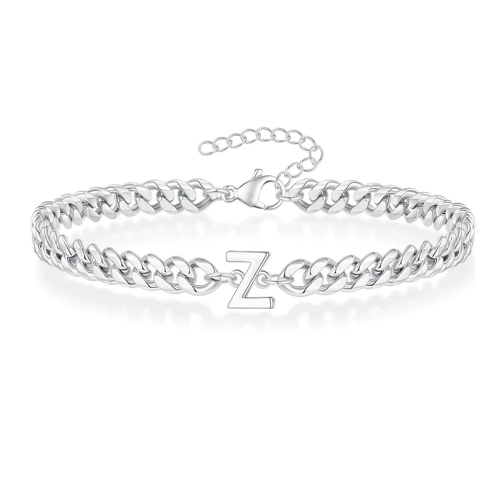 Bracciale Cuban con Iniziale per Coppie