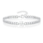 Bracciale Cuban con Iniziale per Coppie