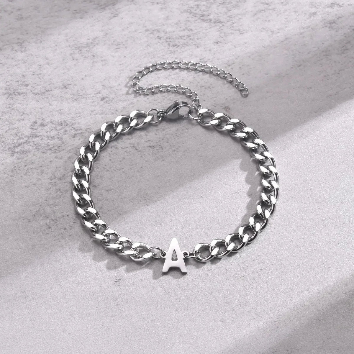 Bracciale Cuban con Iniziale per Coppie