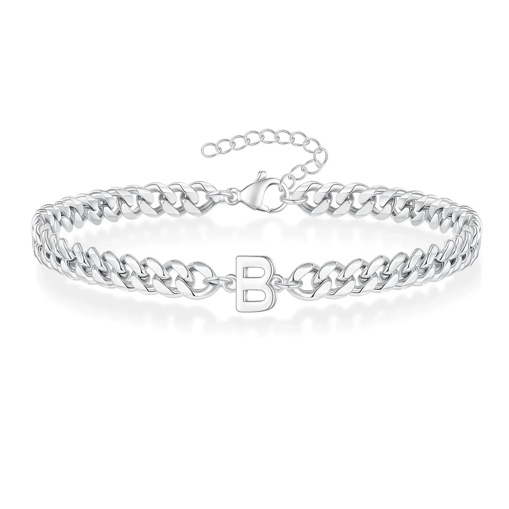 Bracciale Cuban con Iniziale per Coppie