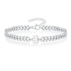 Bracciale Cuban con Iniziale per Coppie