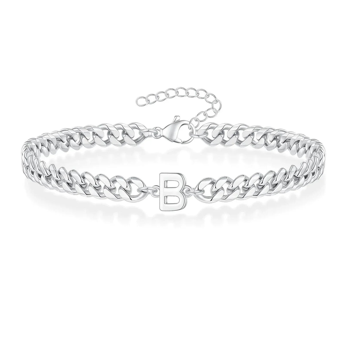 Bracciale Cuban con Iniziale per Coppie