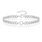 Bracciale Cuban con Iniziale per Coppie