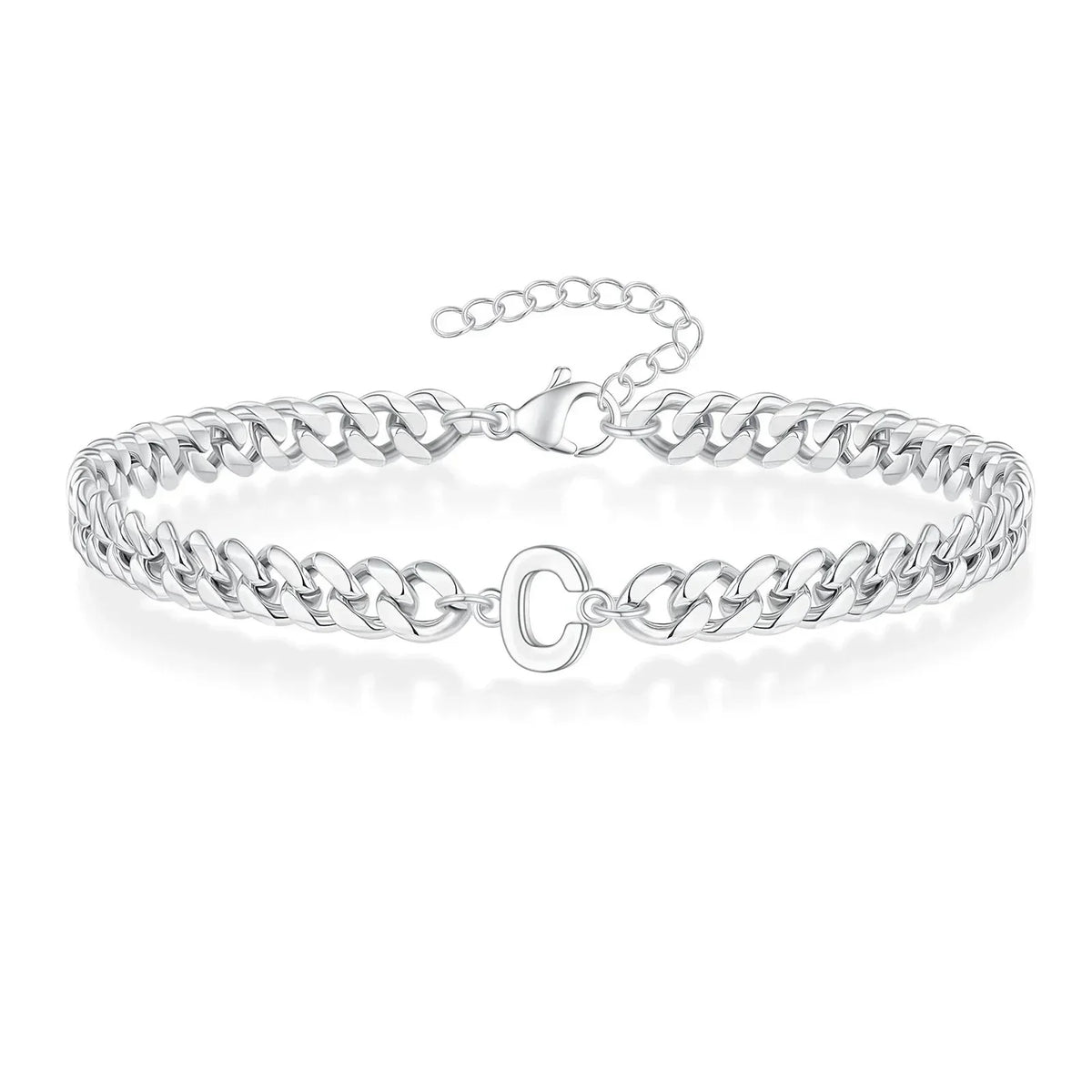 Bracciale Cuban con Iniziale per Coppie