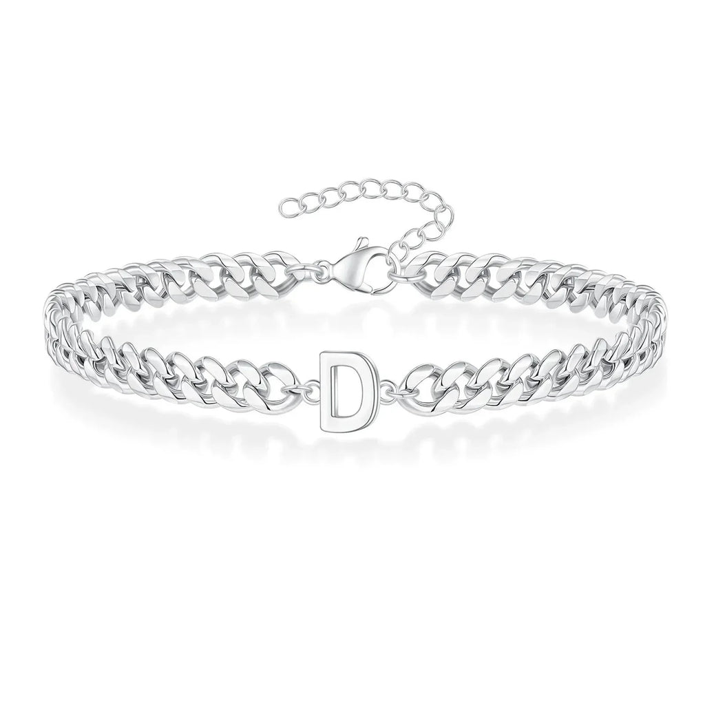 Bracciale Cuban con Iniziale per Coppie