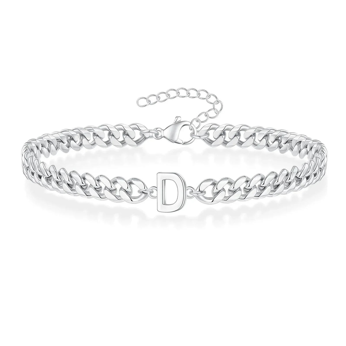 Bracciale Cuban con Iniziale per Coppie