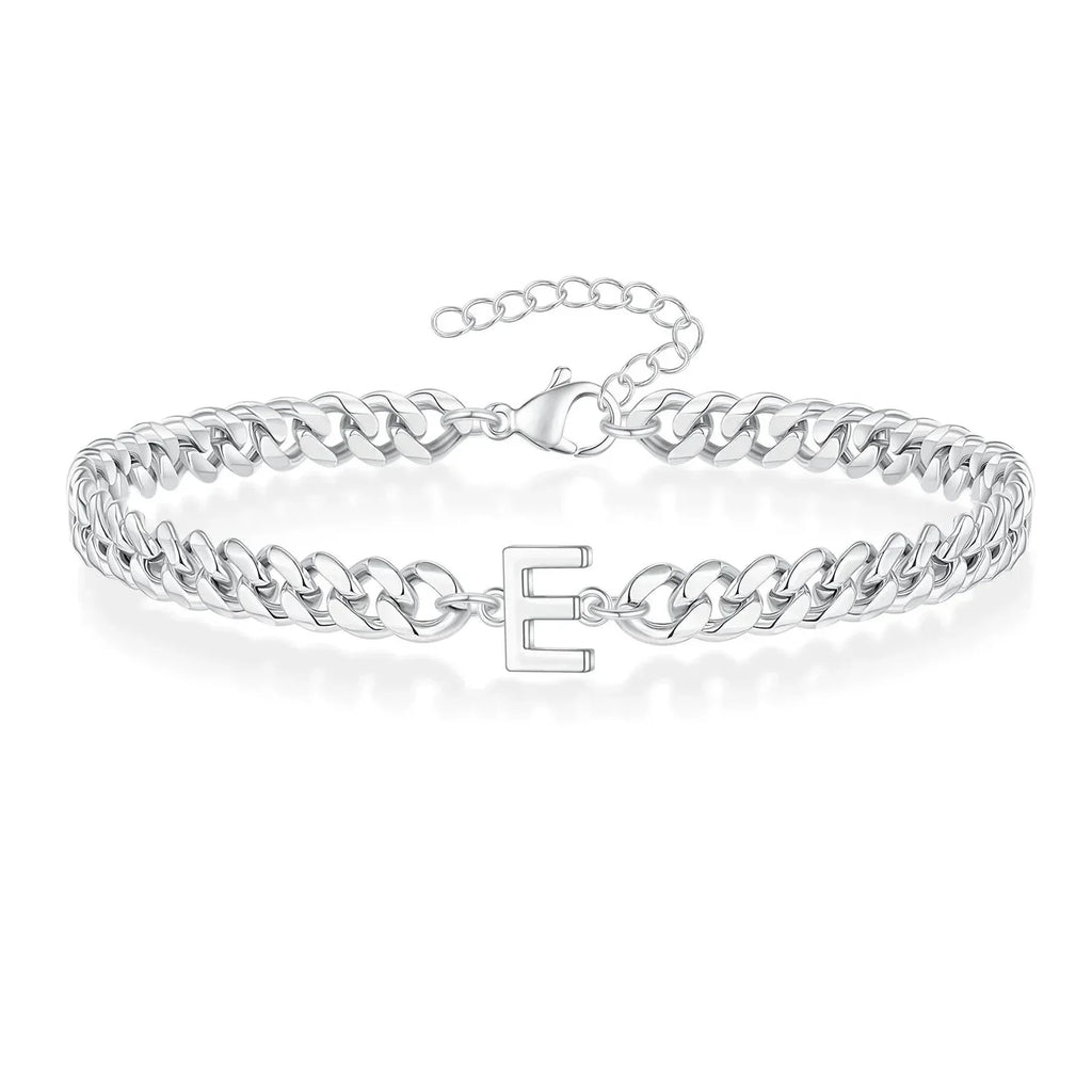 Bracciale Cuban con Iniziale per Coppie