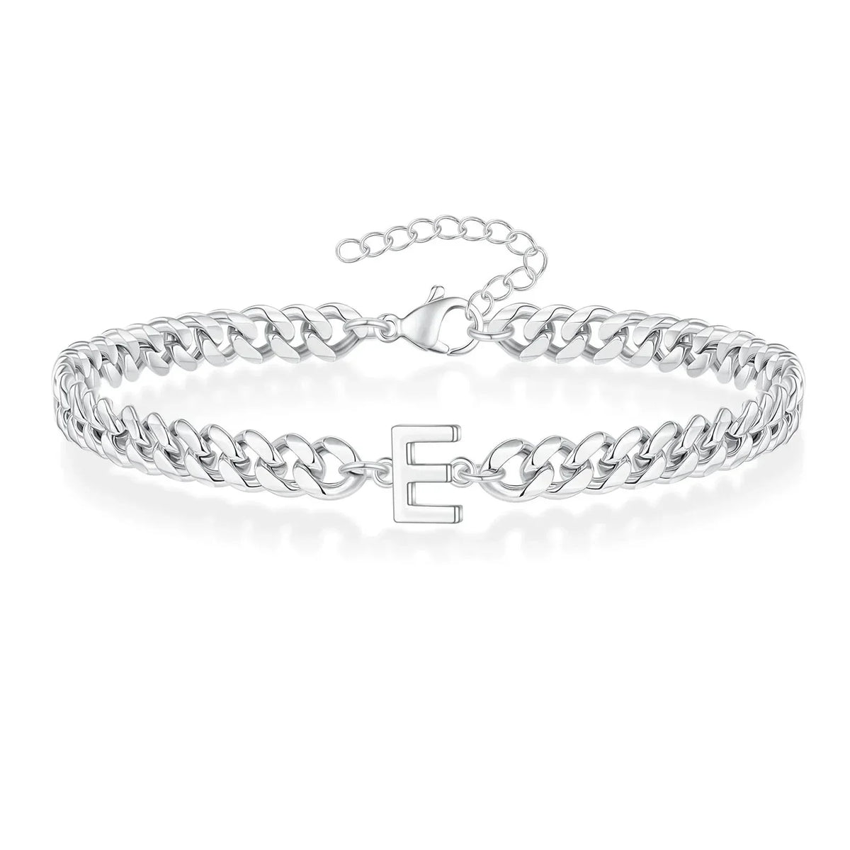 Bracciale Cuban con Iniziale per Coppie