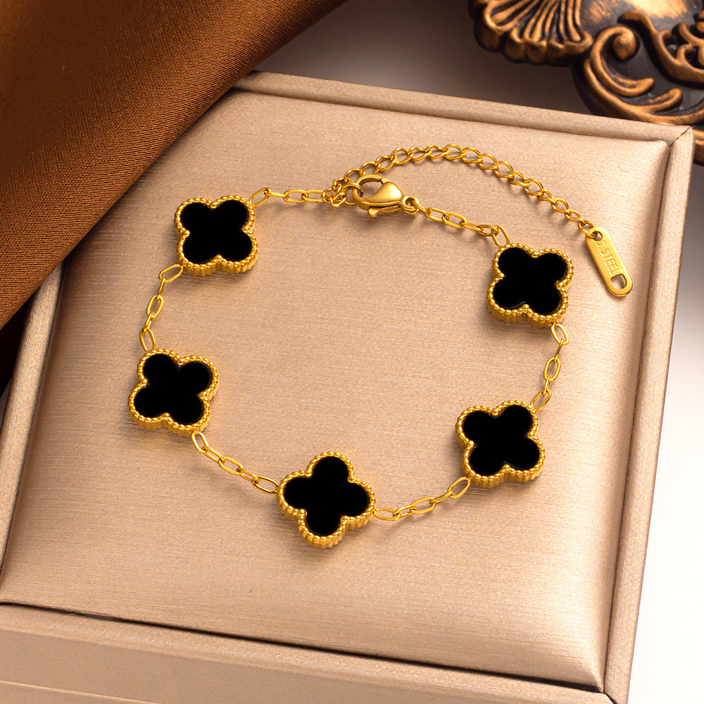 Bracciale Portafortuna Quadrifoglio