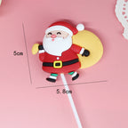 Ornamenti per la decorazione della torta di Natale in plastica morbida