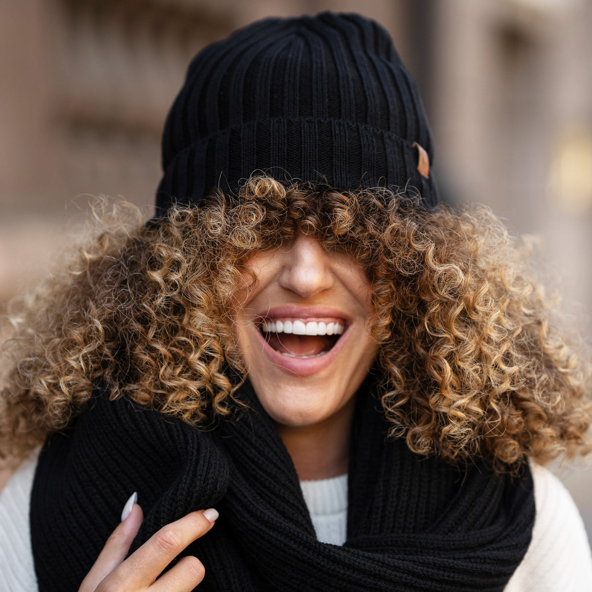 CozyMerino Beanie - Cappello di lusso in lana merino da donna