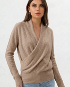 Maglione di lana lavorato a maglia Noa