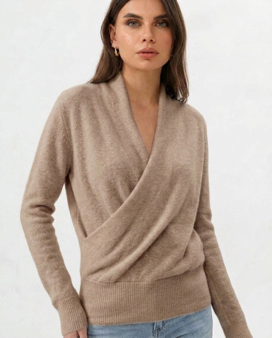 Maglione di lana lavorato a maglia Noa