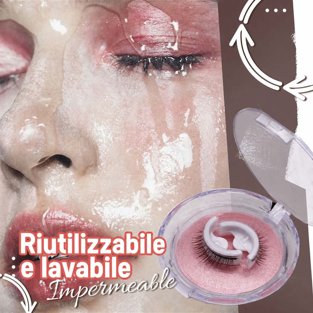 Ciglia autoadesive impermeabili e riutilizzabili