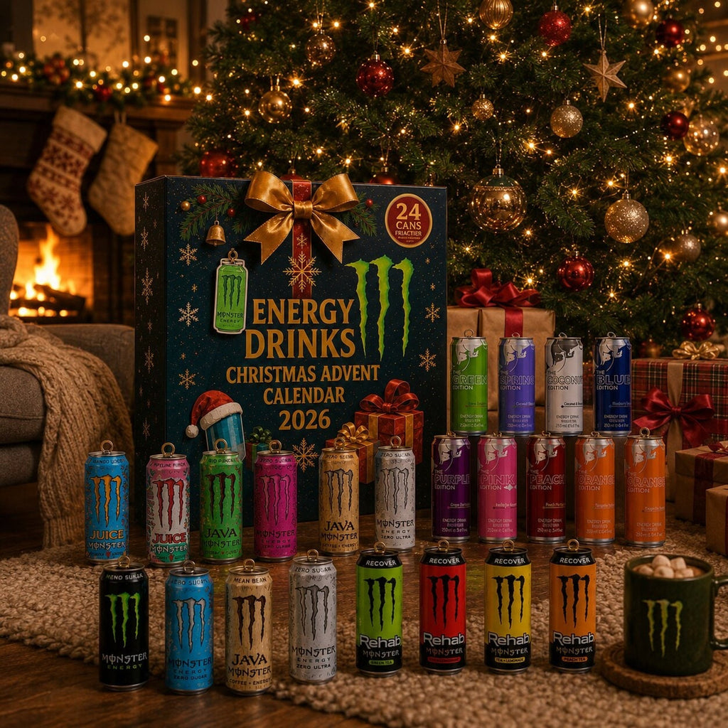 Calendario dell’Avvento Energy Drink, scatola conto alla rovescia di 24 giorni per Natale