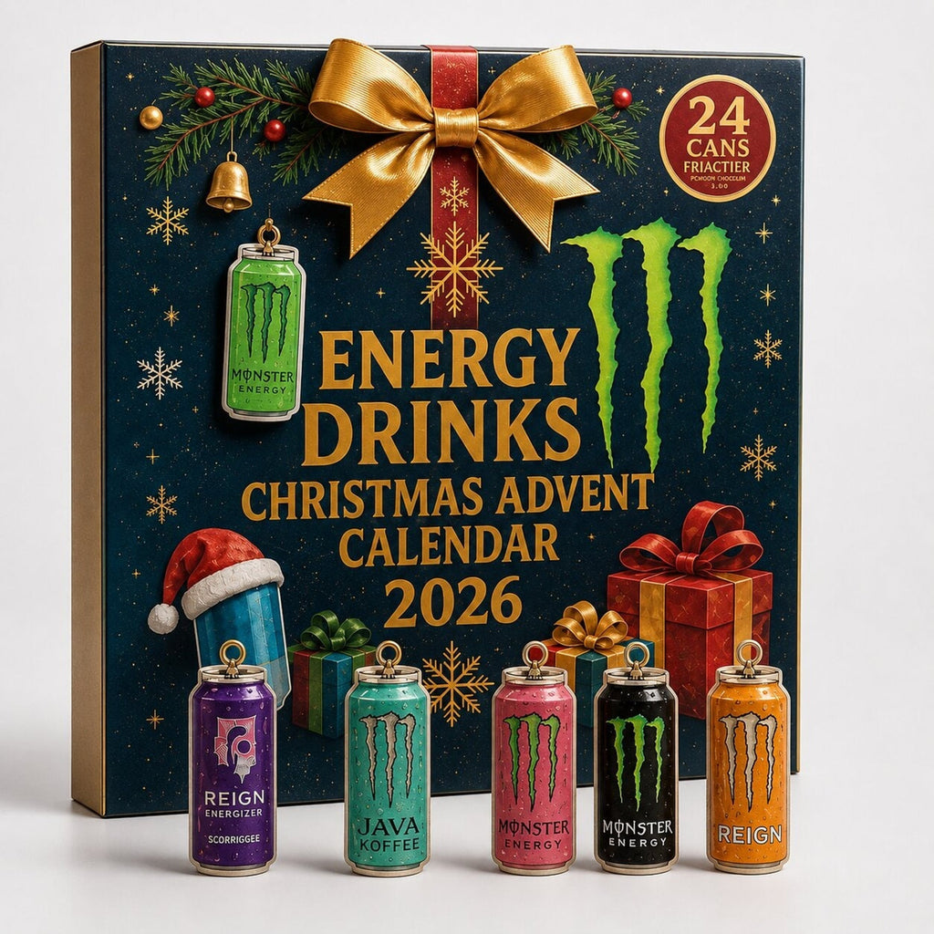 Calendario dell’Avvento Energy Drink, scatola conto alla rovescia di 24 giorni per Natale