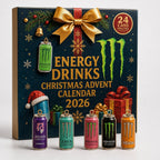 Calendario dell’Avvento Energy Drink, scatola conto alla rovescia di 24 giorni per Natale