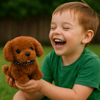 Cane Robot Cucciolo Interattivo di Peluche che Cammina, Abbaia e Scodinzola