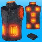 Gilet riscaldati per l'inverno, Gilet riscaldato da uomo con batteria, Gilet riscaldato da donna con 3 impostazioni di calore, Ricaricabile tramite USB