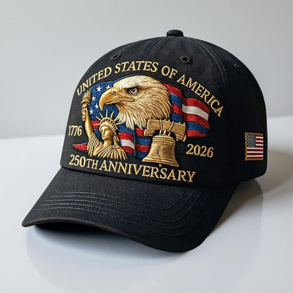 Cappellino da baseball da uomo per veterani con aquila ricamata