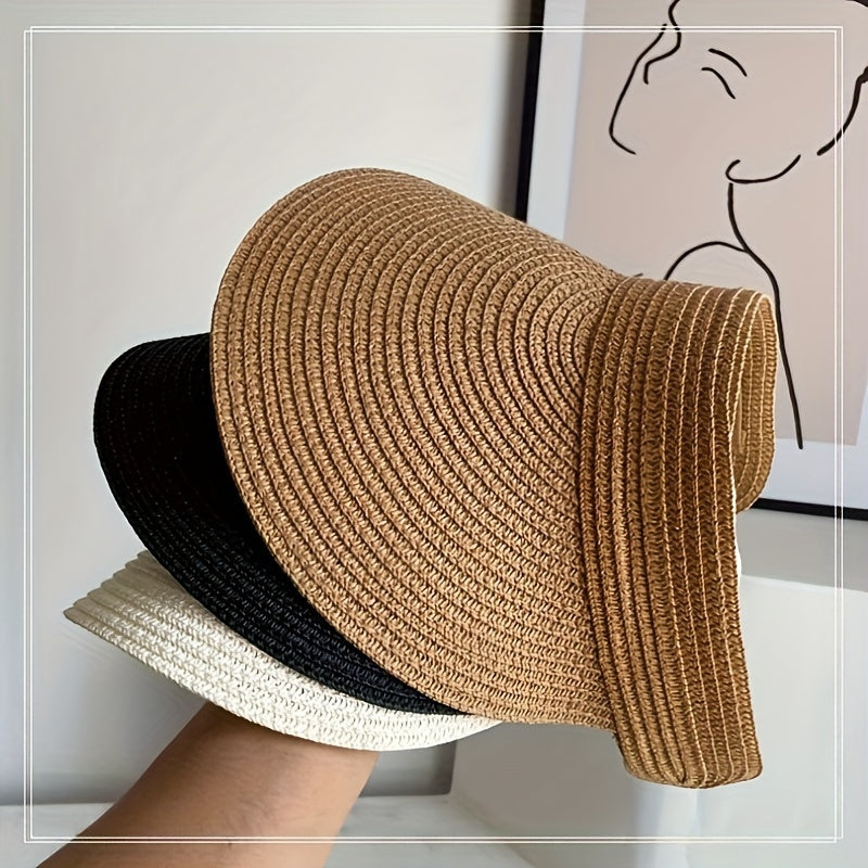 Cappello da sole pieghevole da donna con tesa larga – Leggero e con protezione UV