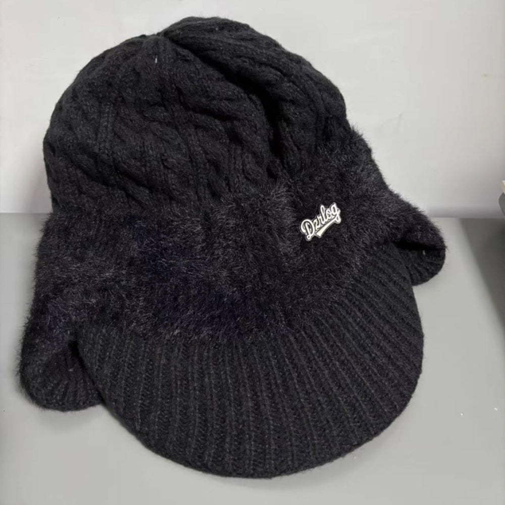 Cappello invernale Trapper con paraorecchie lavorato a maglia