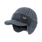 Cappello invernale Trapper con paraorecchie lavorato a maglia