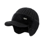 Cappello invernale Trapper con paraorecchie lavorato a maglia