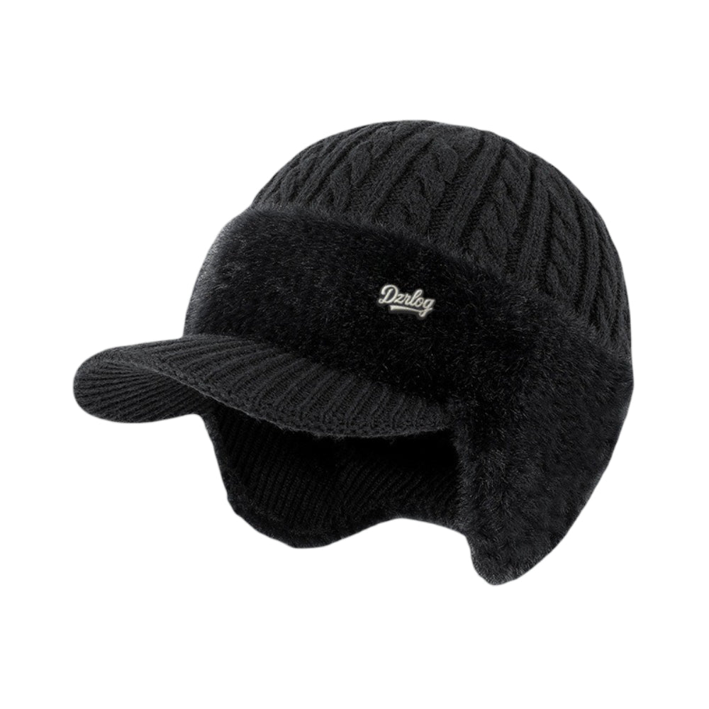 Cappello invernale Trapper con paraorecchie lavorato a maglia