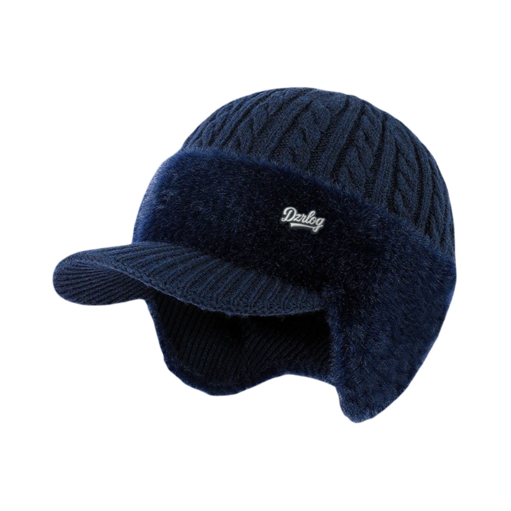 Cappello invernale Trapper con paraorecchie lavorato a maglia