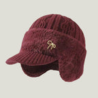 Cappello invernale Trapper con paraorecchie lavorato a maglia