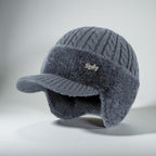 Cappello invernale Trapper con paraorecchie lavorato a maglia